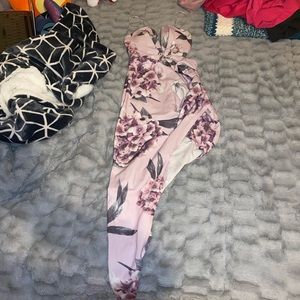 Windsor Floral cutout waist dress